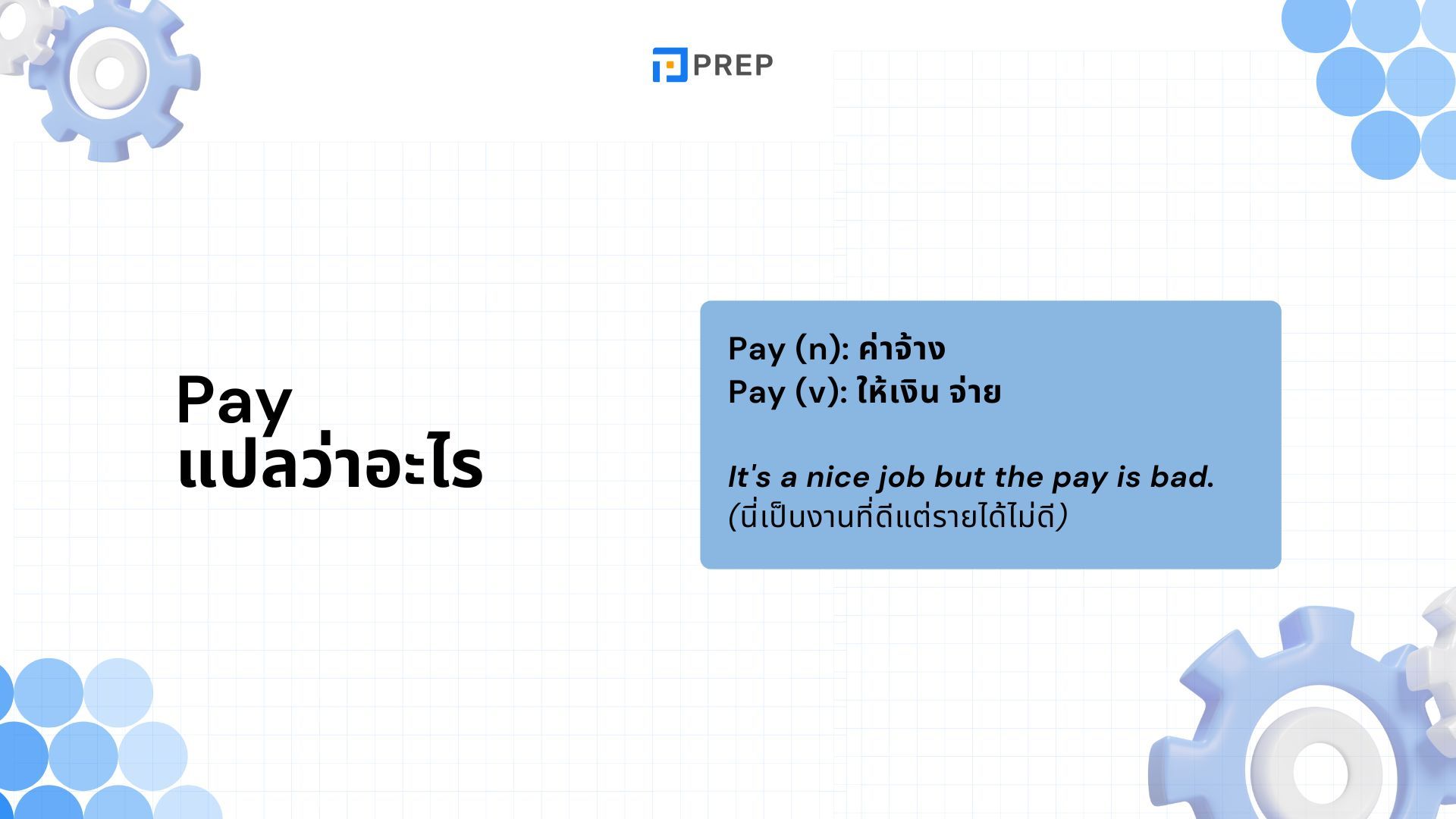 15 Collocation กับ Pay ที่พบบ่อยที่สุด