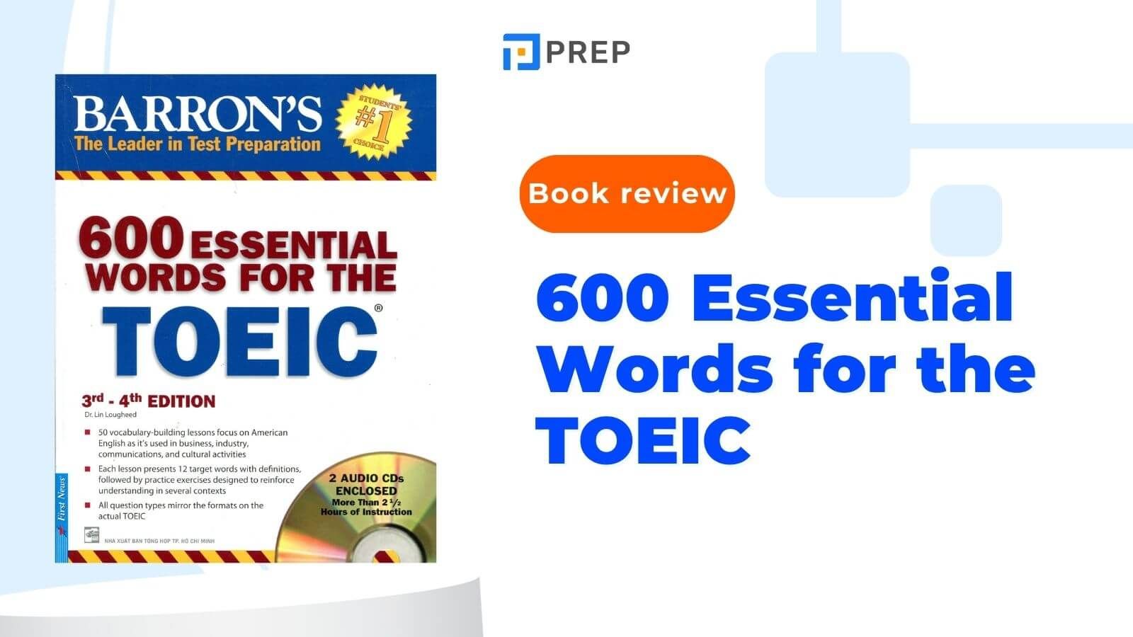 TOEIC Vocabulary Book: “600 Essential Words for the TOEIC”