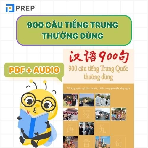 Sách 900 câu tiếng Trung thường dùng