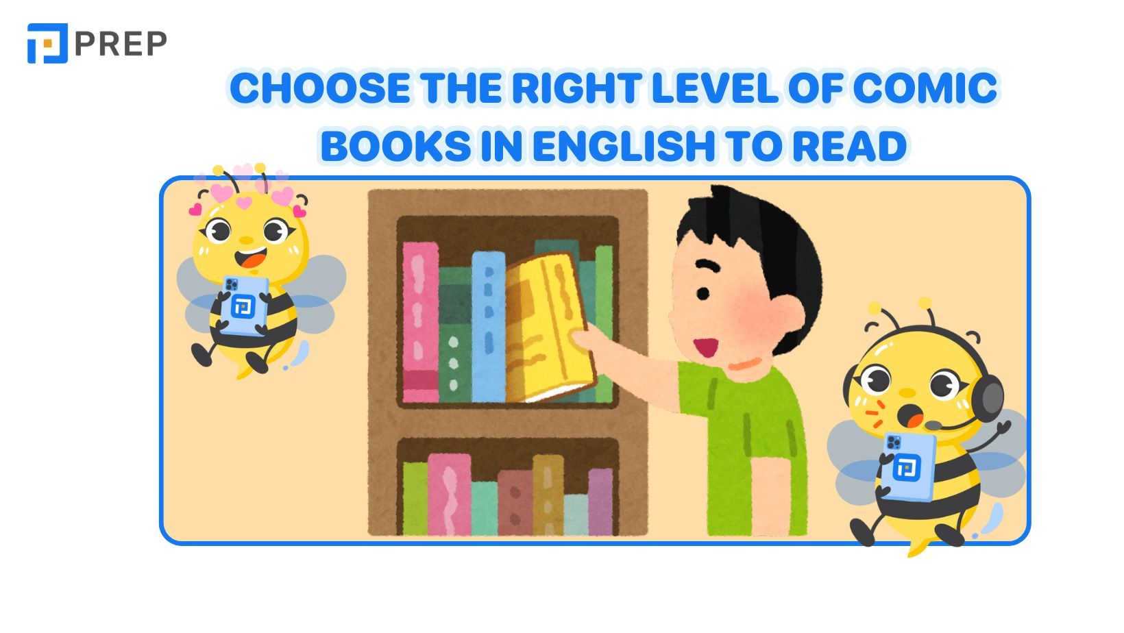 Choose the right level of comic books in English to read