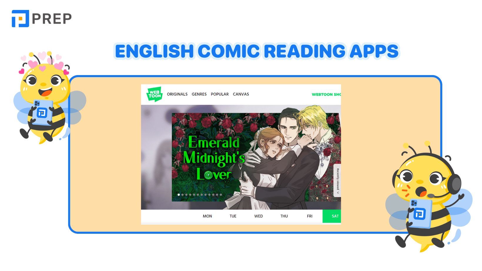 English Comic apps