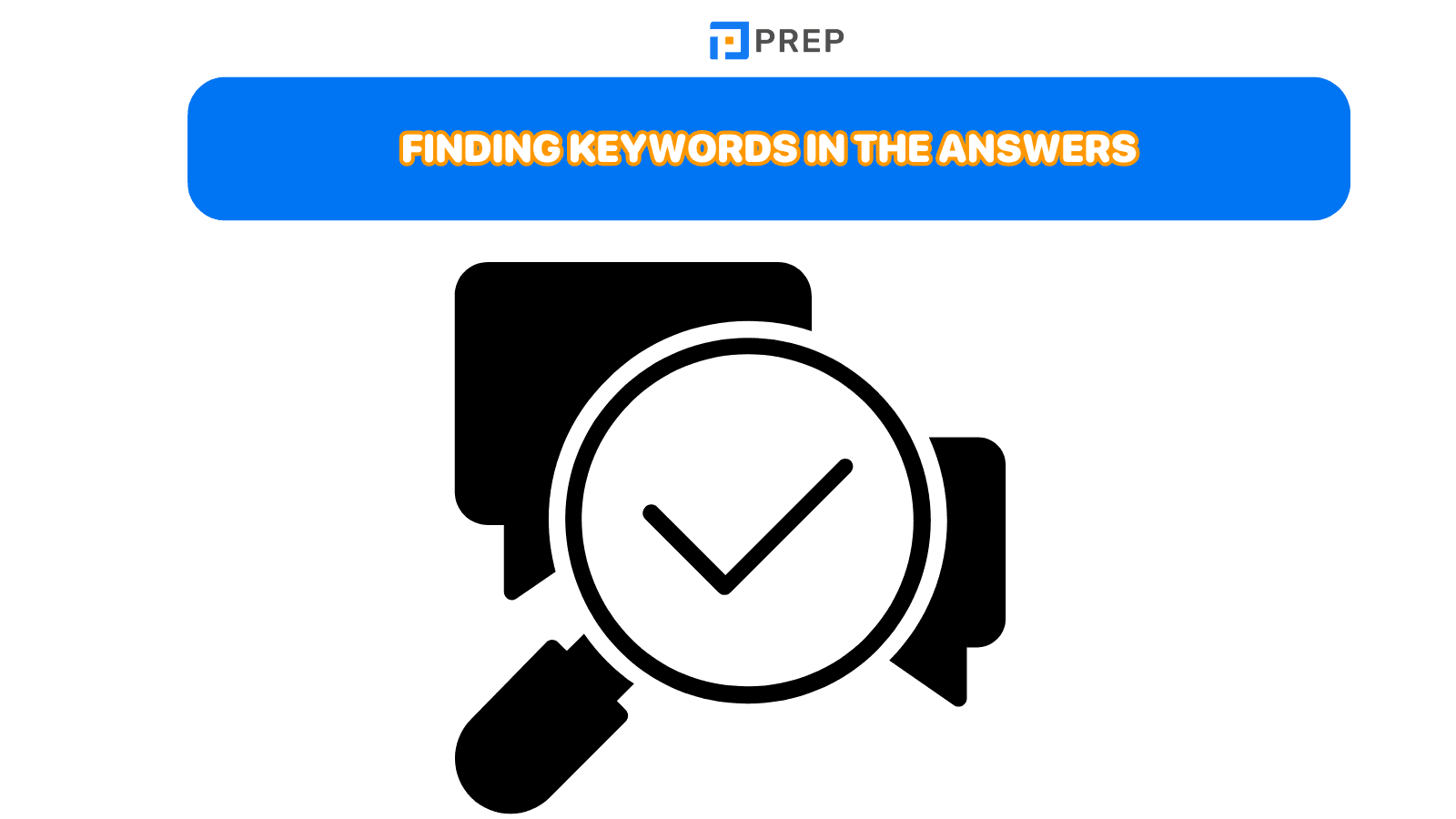 Finding keywords in the answers