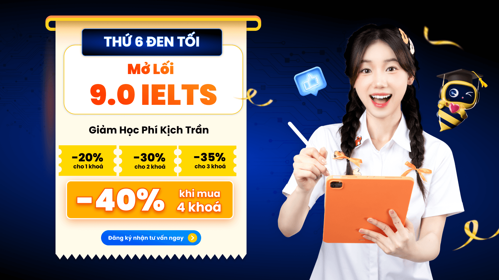 Ưu đãi IELTS lên tới 40%