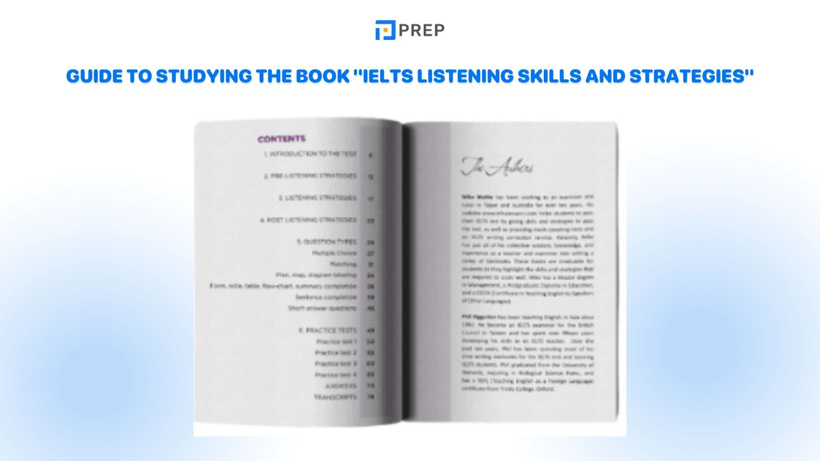 Guide to studying the book IELTS Listening Skills and Strategies book
