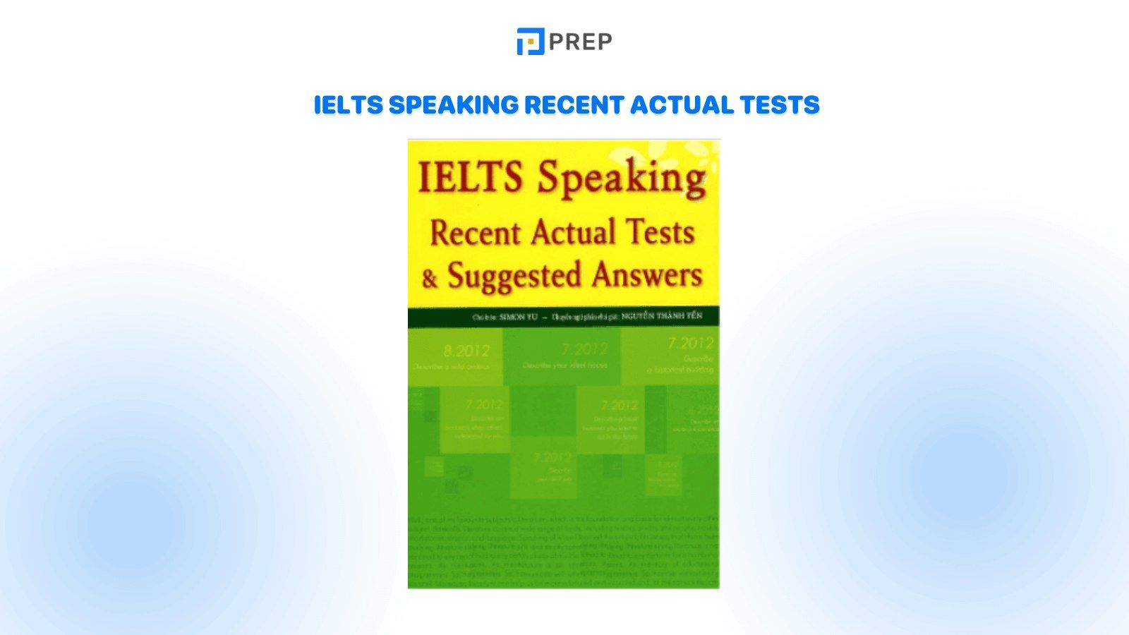 IELTS Speaking Recent Actual Tests