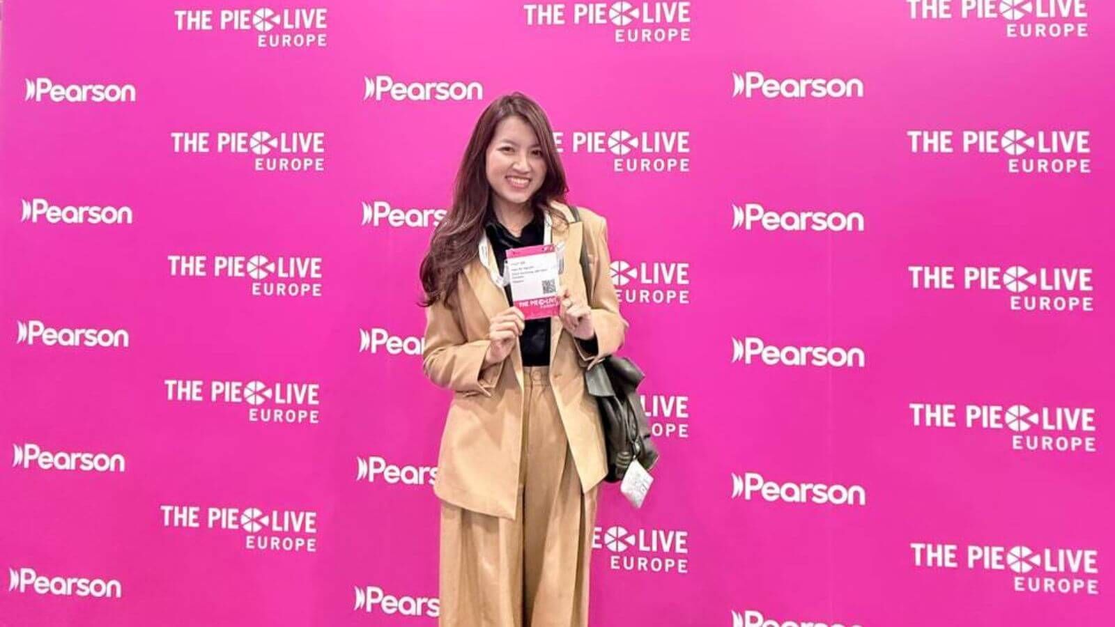 Mrs. Hien Mi Nguyen, Prep Edu’s representative at The PIE Live Europe 2026