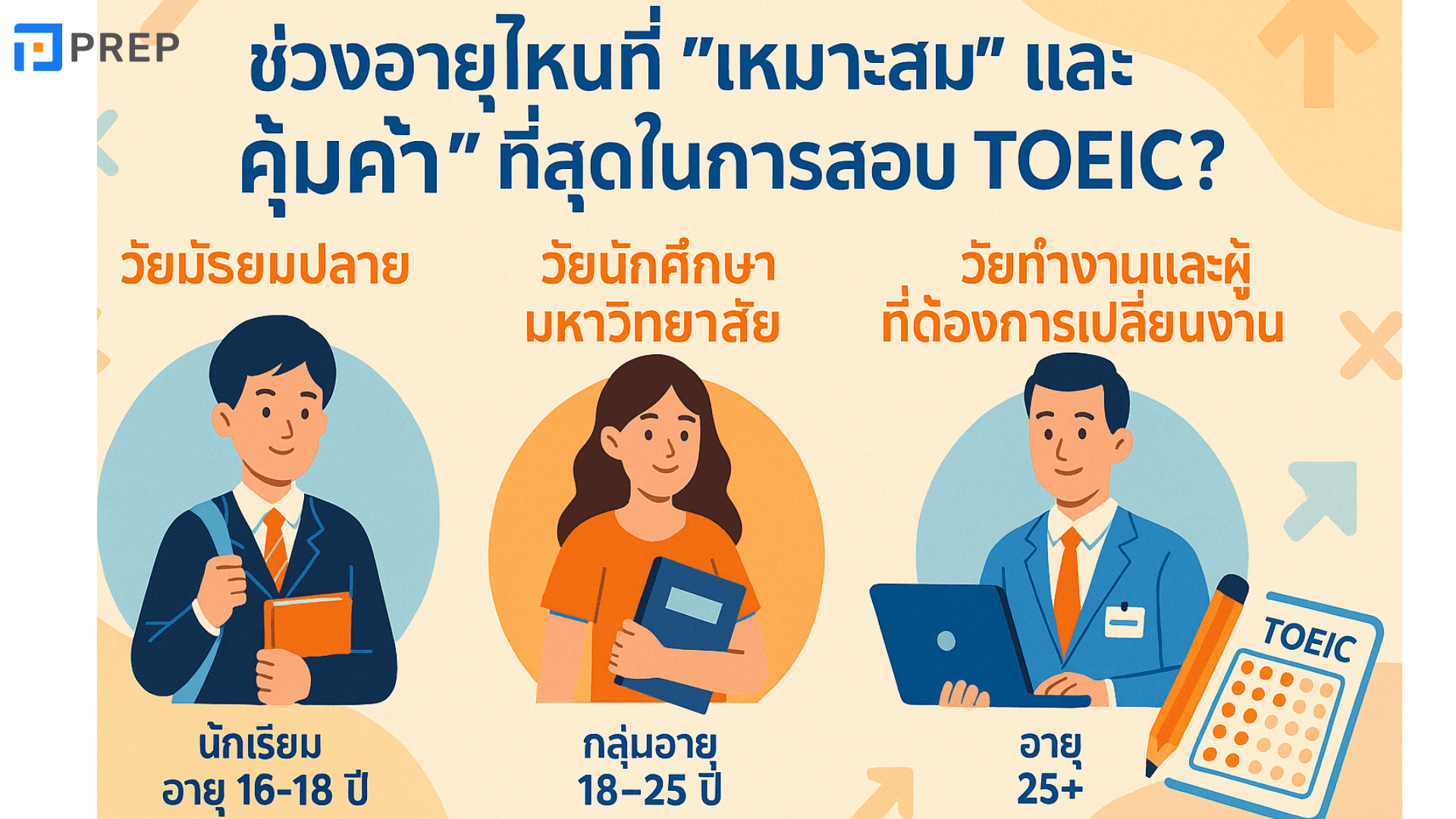 TOEIC สอบ ได้ ตั้งแต่ อายุ เท่า ไหร่? รวมข้อมูลที่ผู้สอบควรรู้