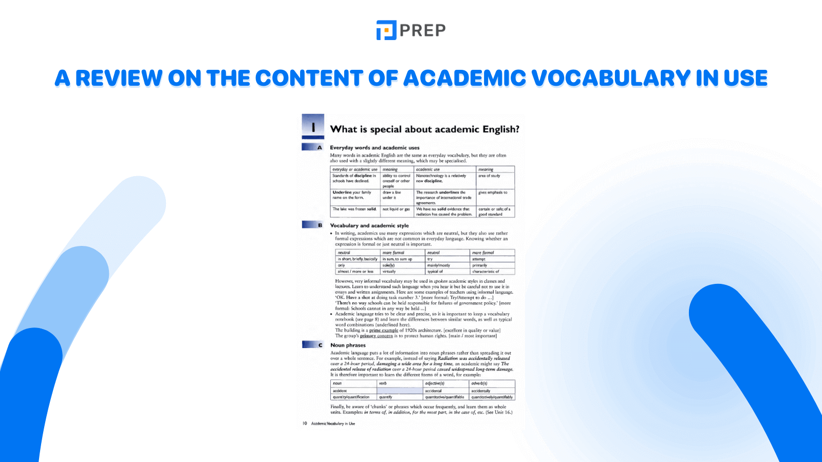 A review & download link for a nice PDF version of Academic Vocabulary In Use