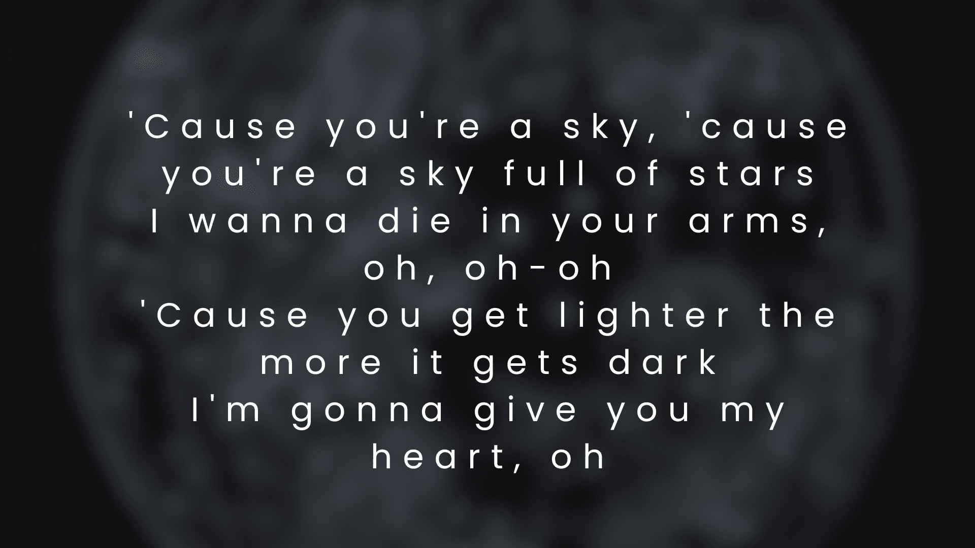 A Sky Full of Stars เนื้อเพลงแปลไทยพร้อมวิเคราะห์