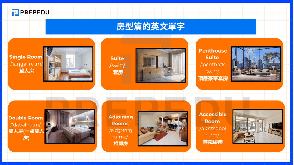 房型篇的英文單字