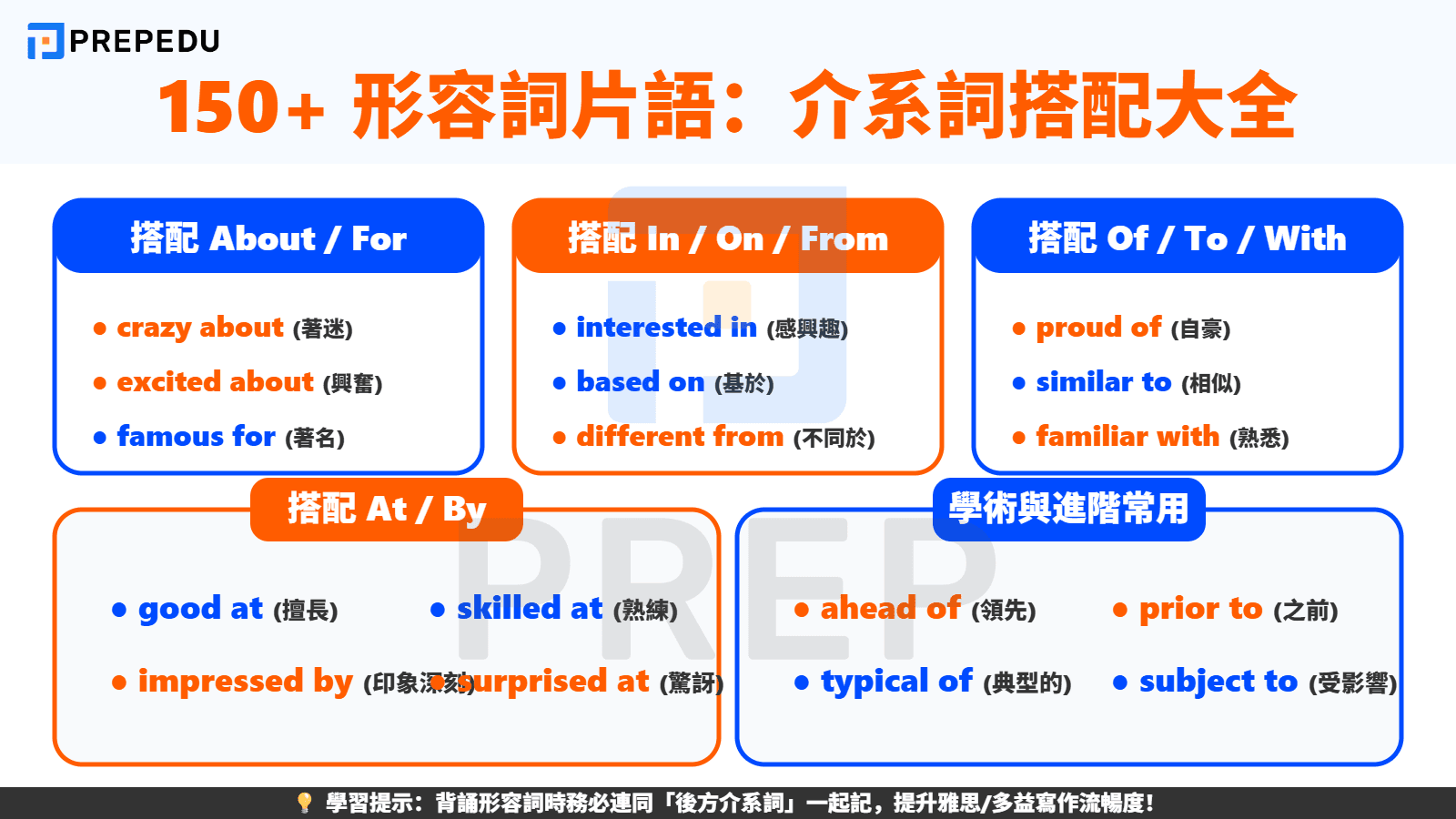 形容詞片語大全總整理