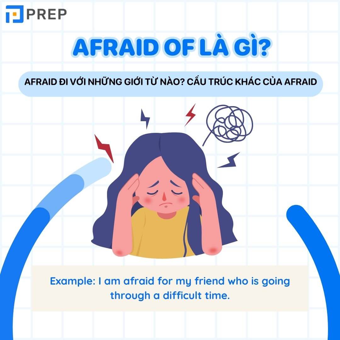 Afraid đi với những giới từ nào? Cấu trúc khác của Afraid