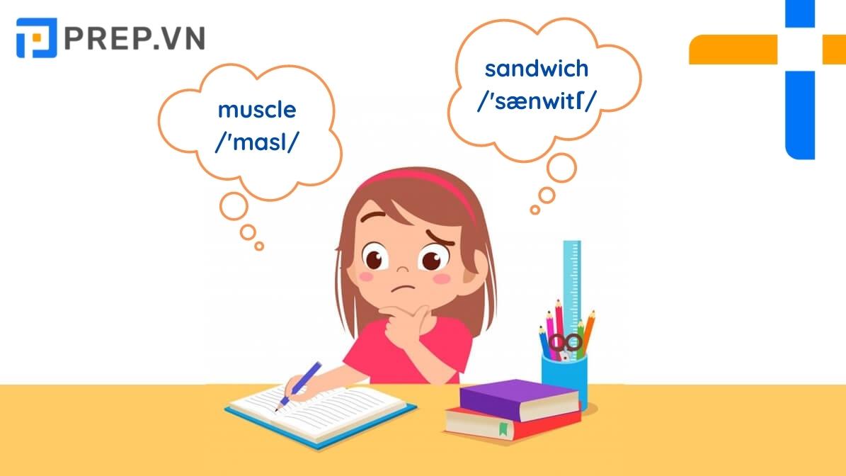 Ví dụ cụ thể về âm câm tiếng Anh