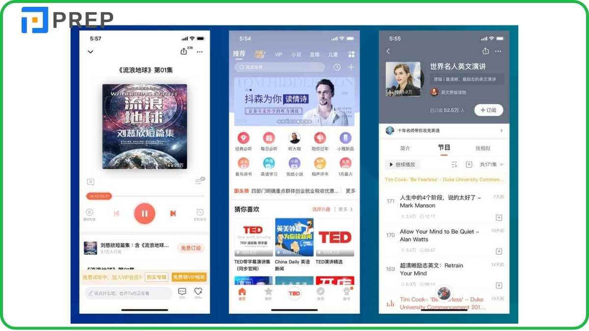 App đọc truyện tiếng Trung Ximalya