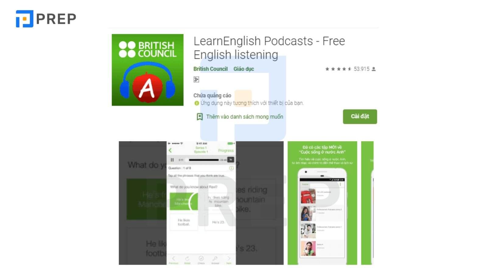 App học IELTS miễn phí