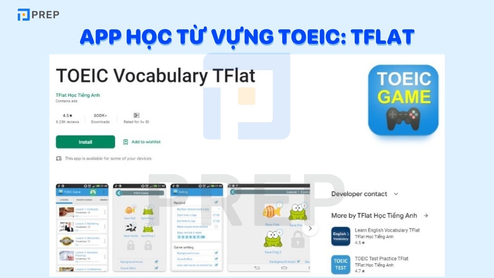 App học từ vựng TOEIC hay nhất