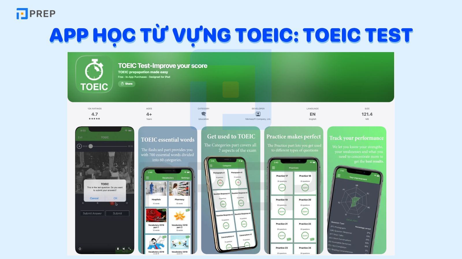 App học từ vựng TOEIC hay nhất