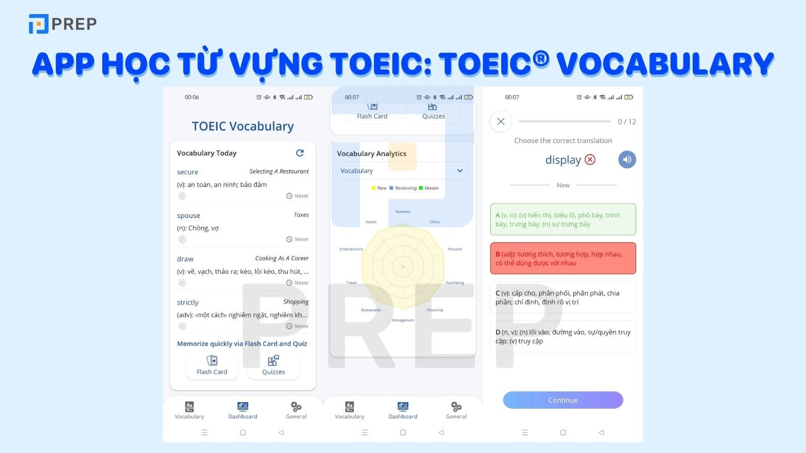 App học từ vựng TOEIC hay nhất