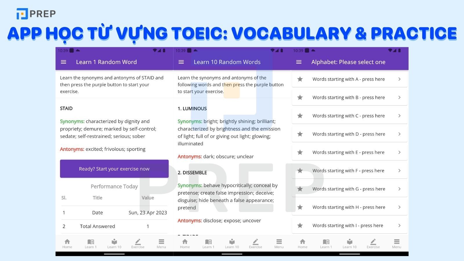 App học từ vựng TOEIC hay nhất