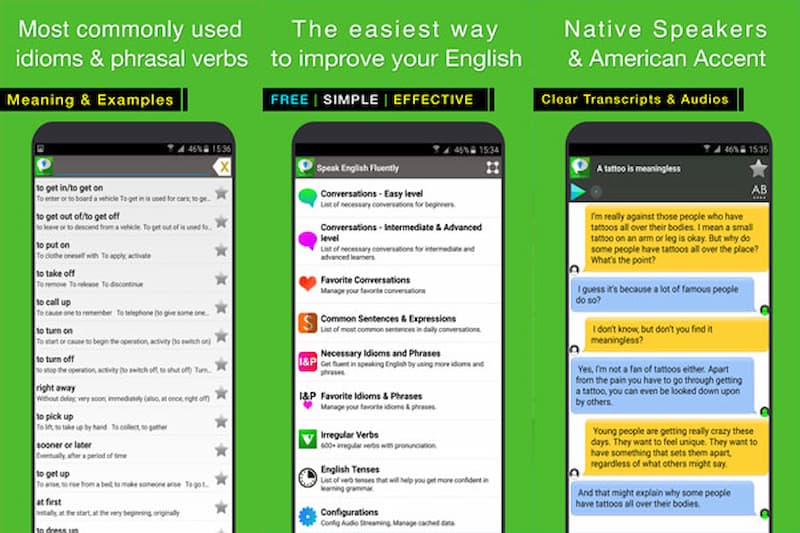 App kiểm tra phát âm tiếng Anh Speak English Fluently&nbsp;