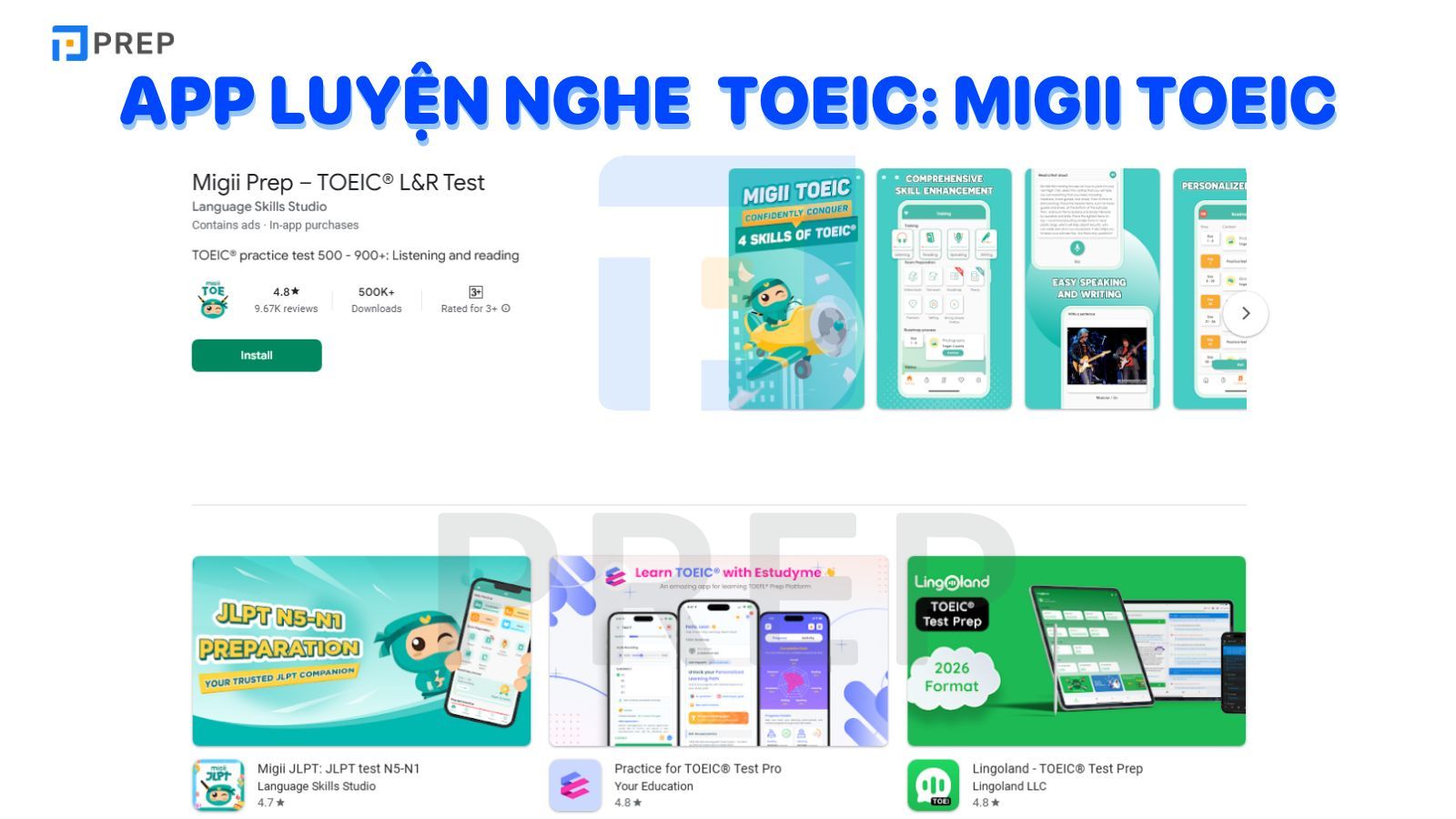App luyện nghe TOEIC