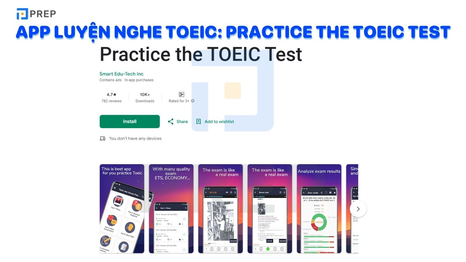 App luyện nghe TOEIC