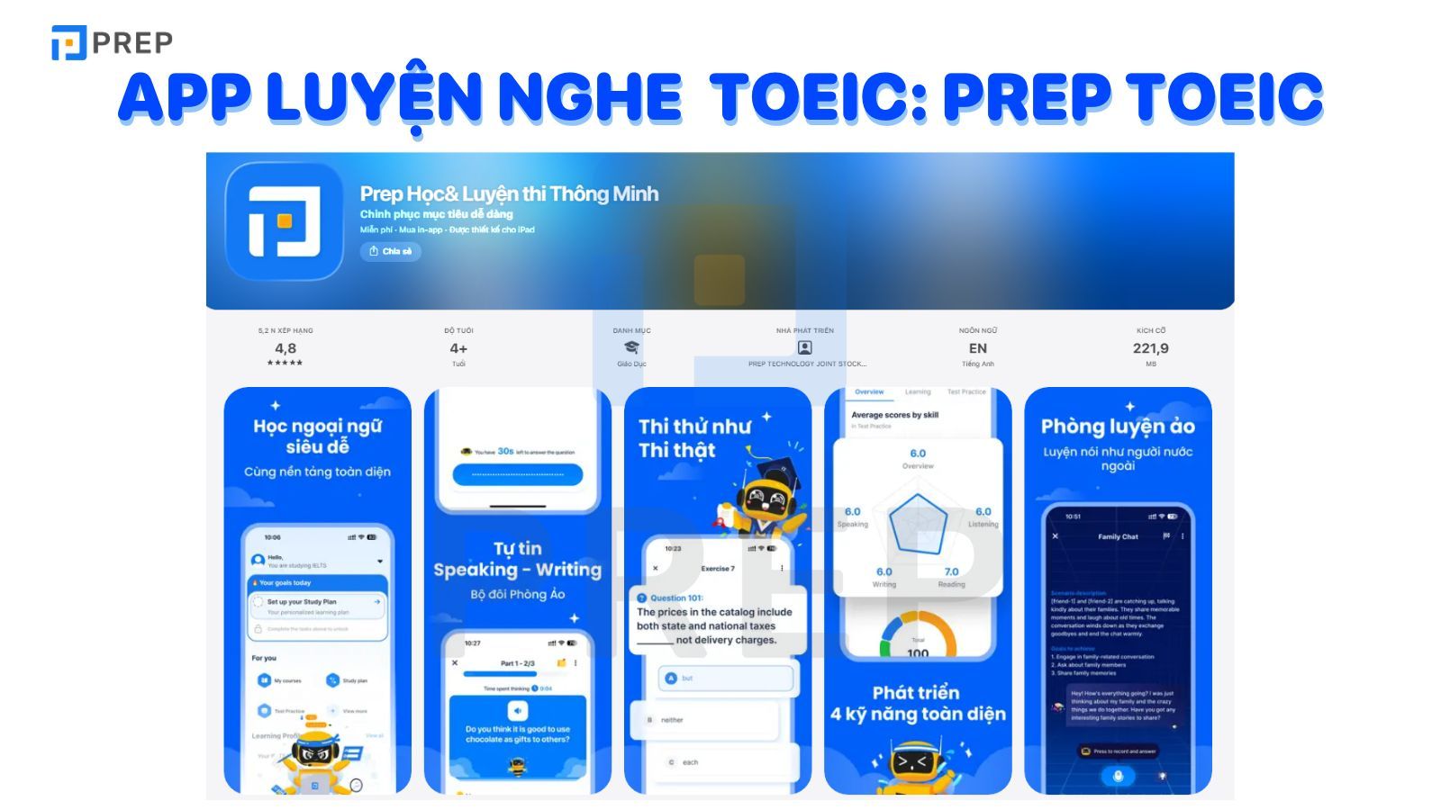 App luyện nghe TOEIC