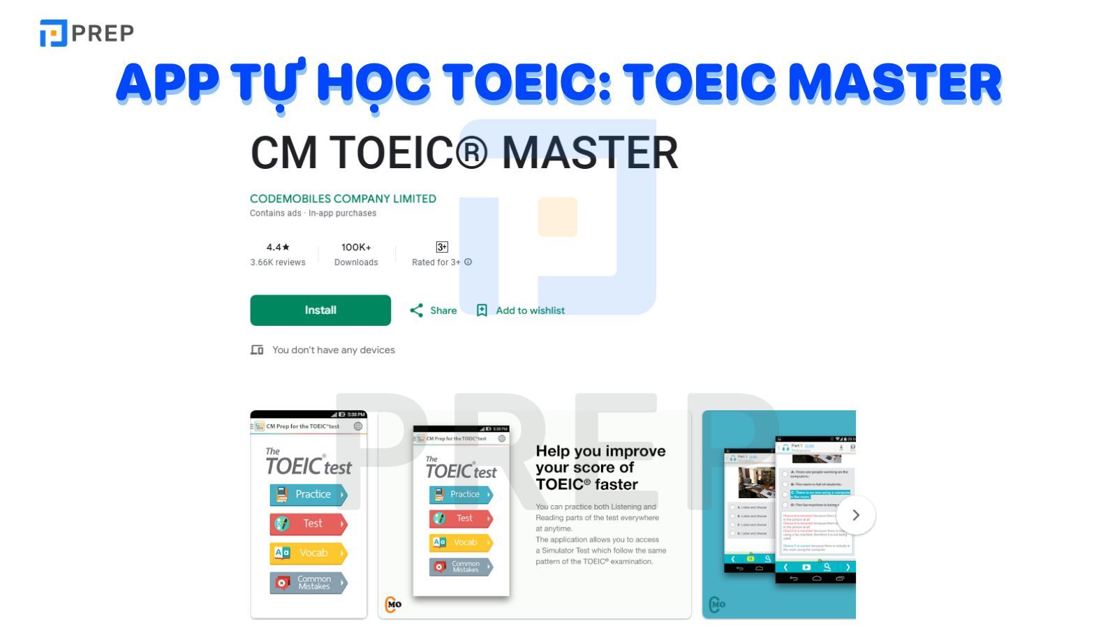 App tự học TOEIC