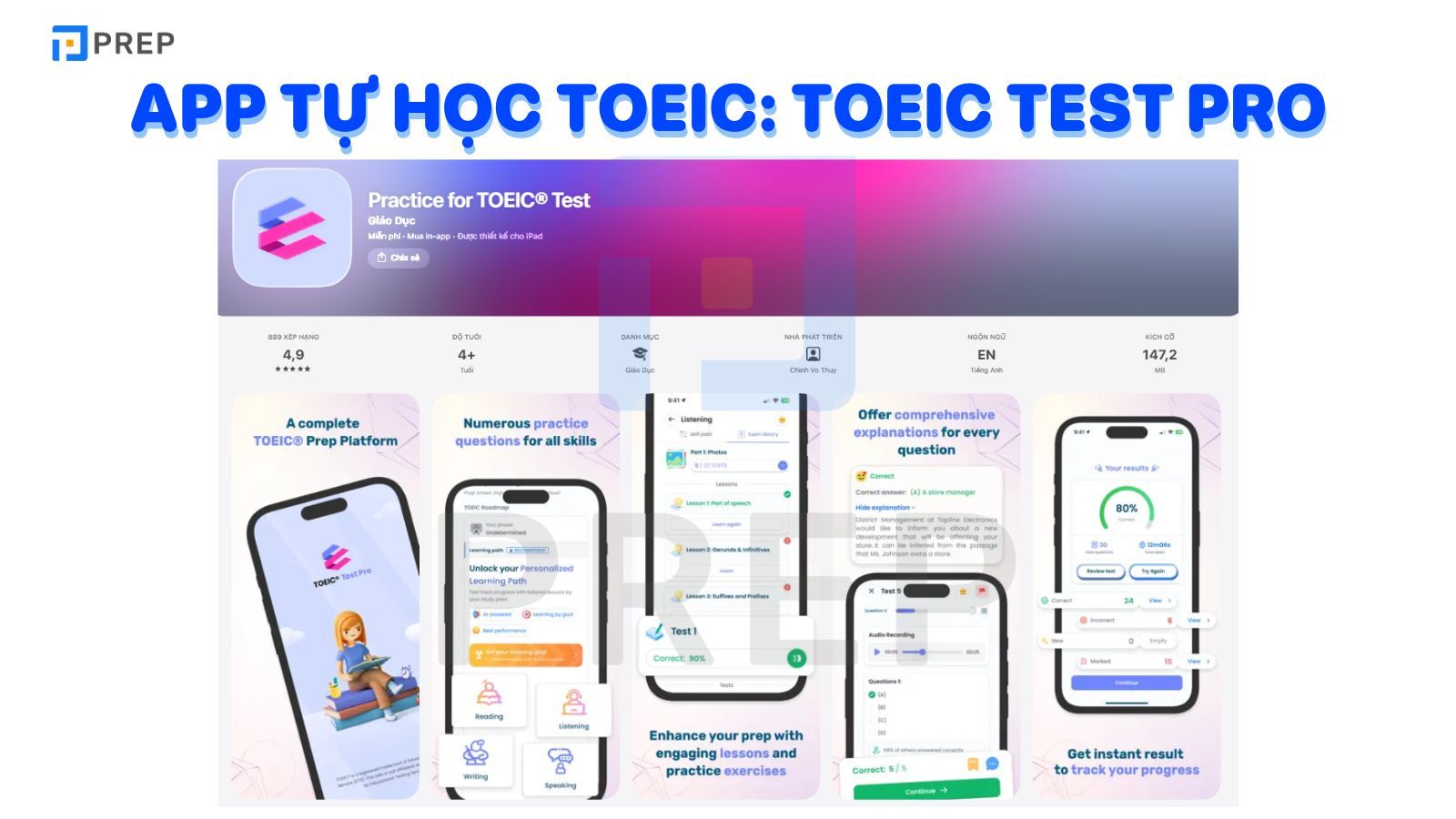 App tự học TOEIC