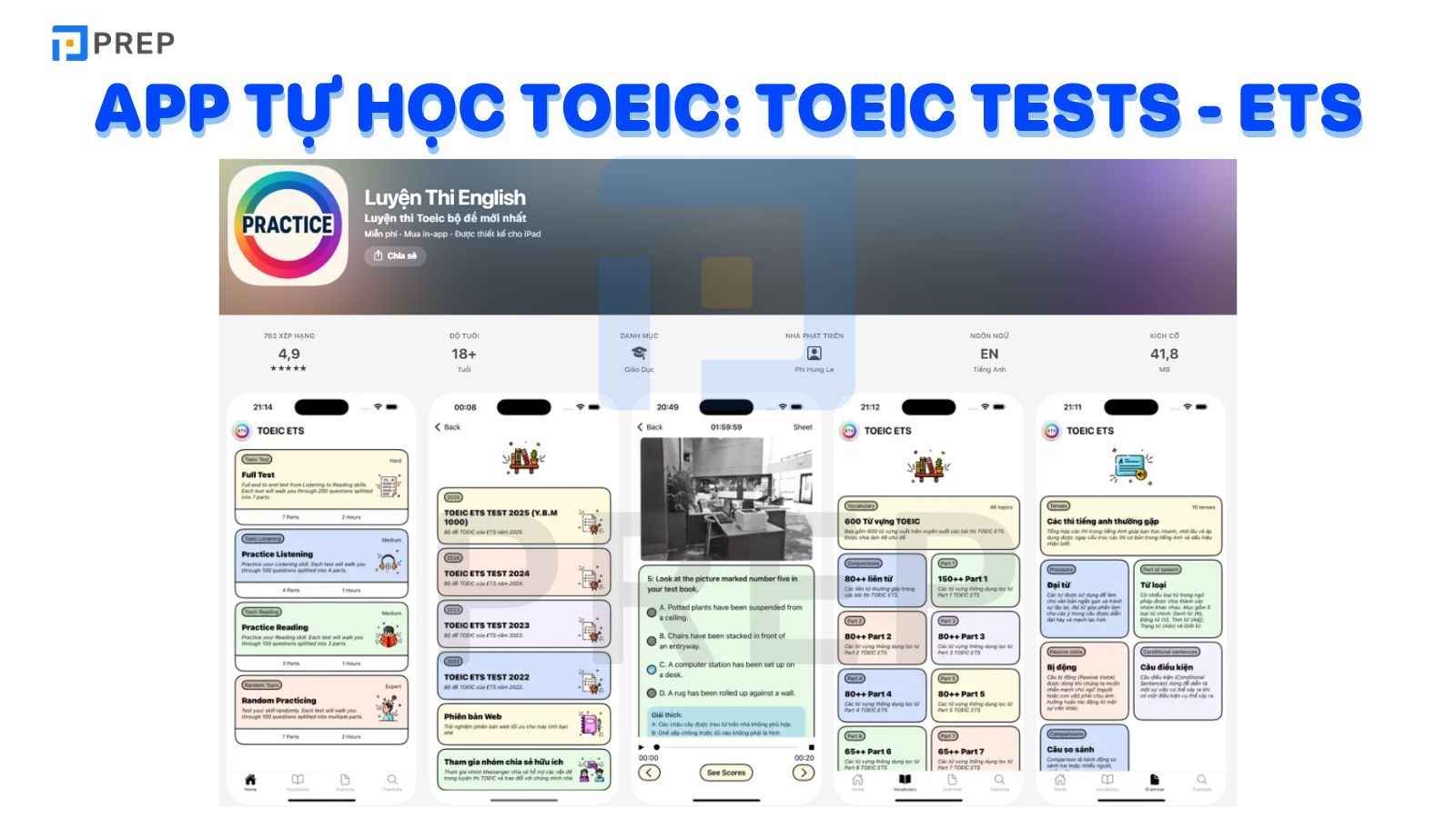 App tự học TOEIC