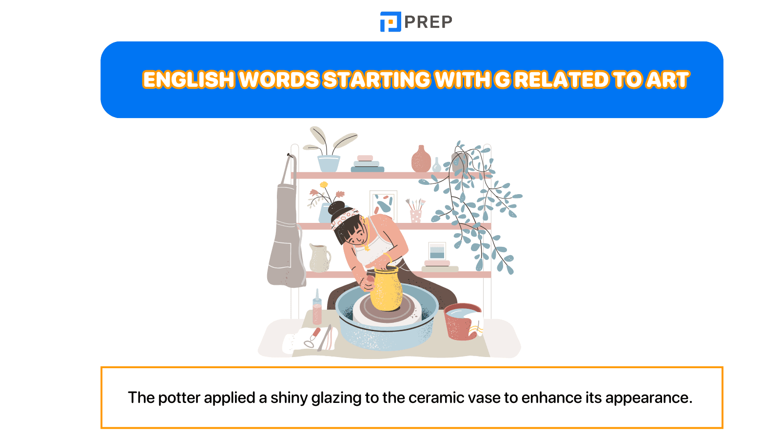 English words starting with G related to art