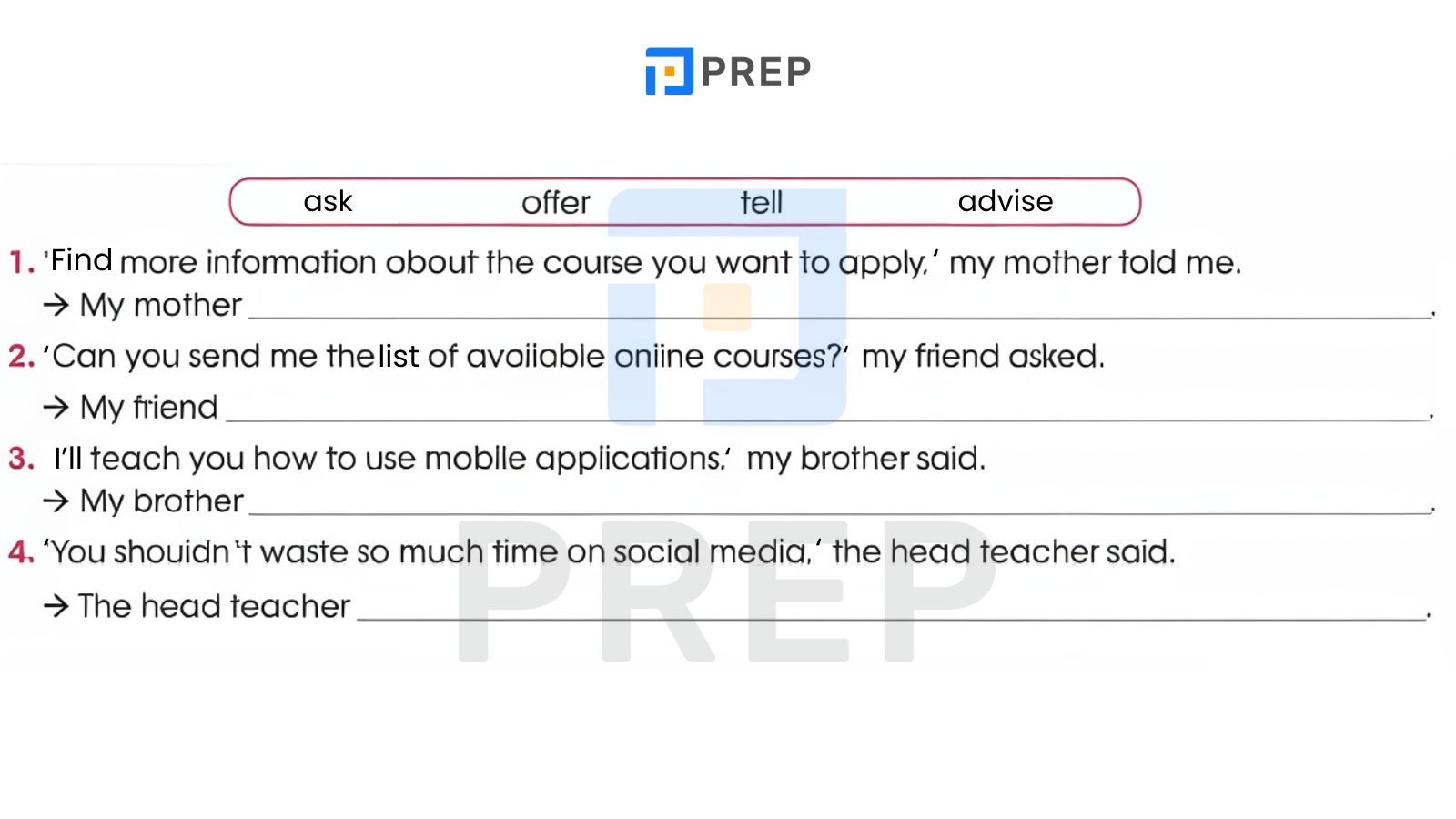 Bài 1 Grammar