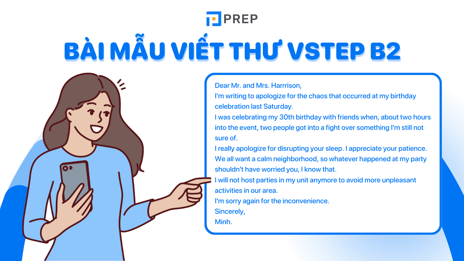 Tổng hợp bài mẫu viết thư VSTEP B2