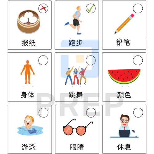 Bài tập HSK 2 từ vựng Part 1