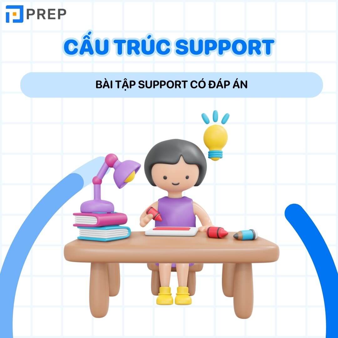 Bài tập Support có đáp án