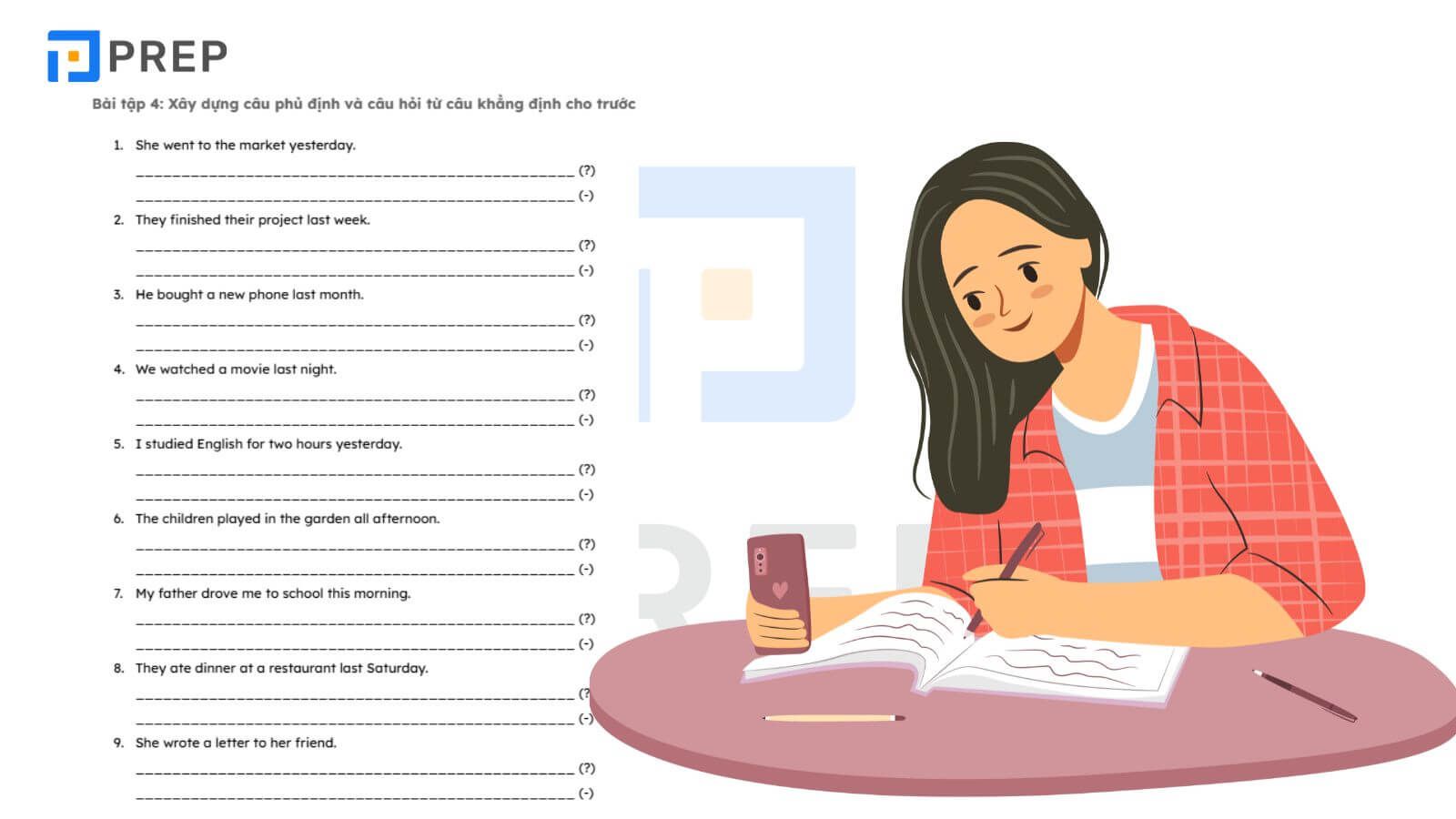 bài tập thì quá khứ đơn