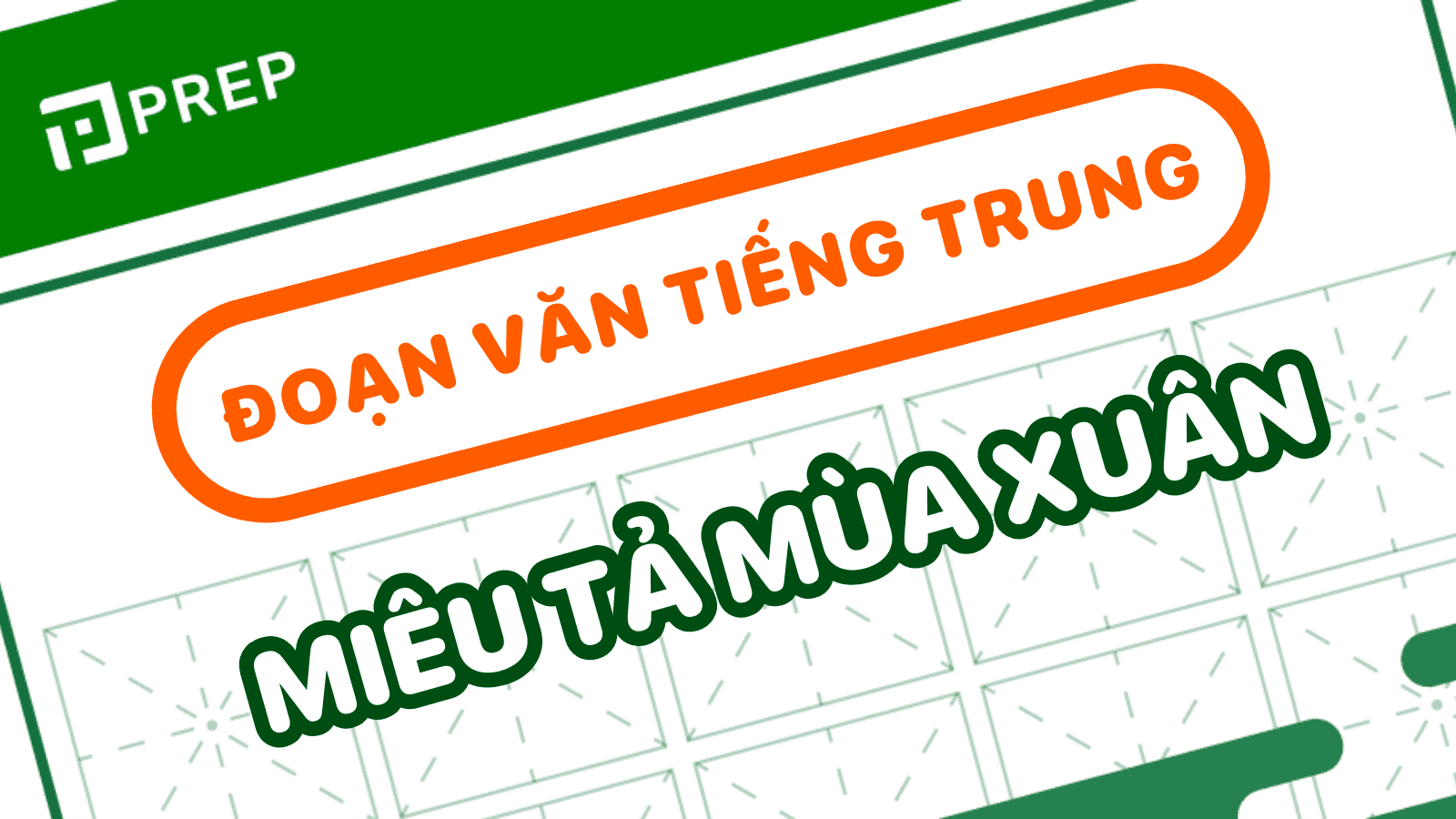 miêu tả mùa xuân bằng tiếng trung