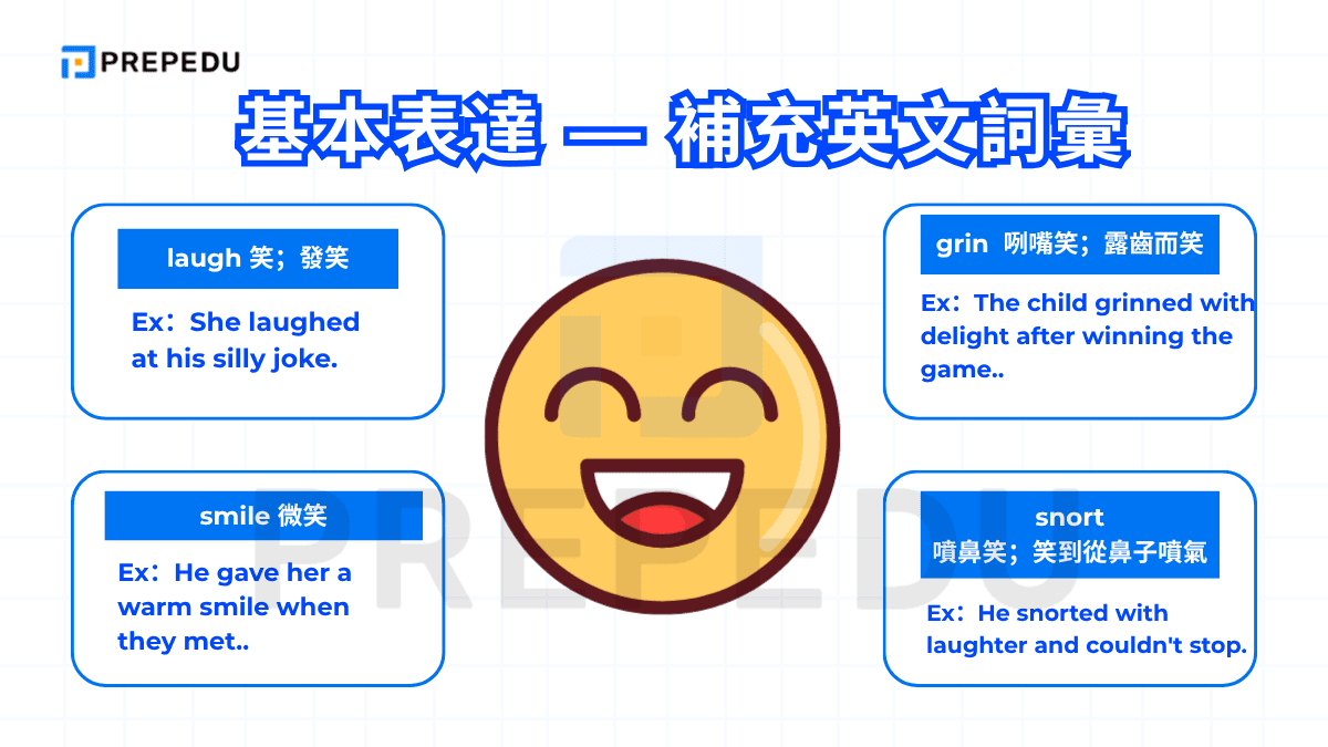 基本表達 — 補充英文詞彙