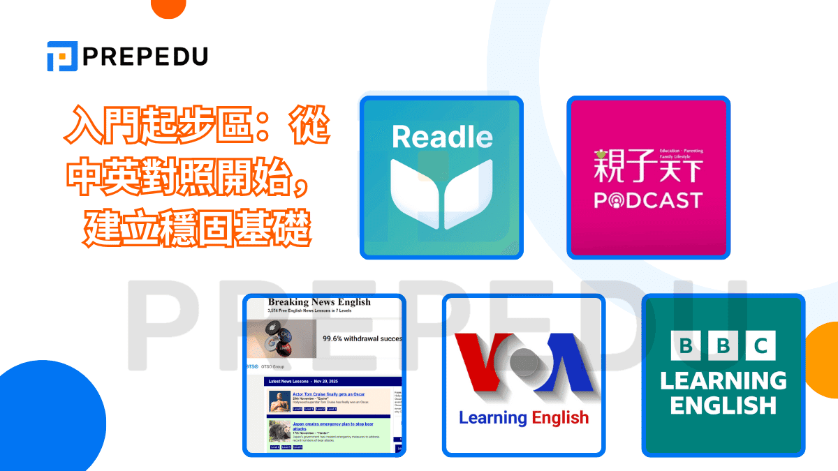 入門起步區：從中英對照開始，建立穩固基礎