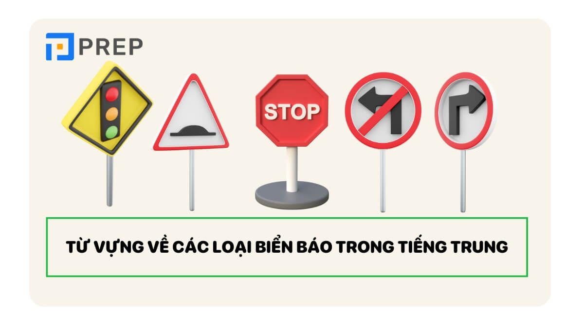 Từ vựng về các loại biển báo giao thông