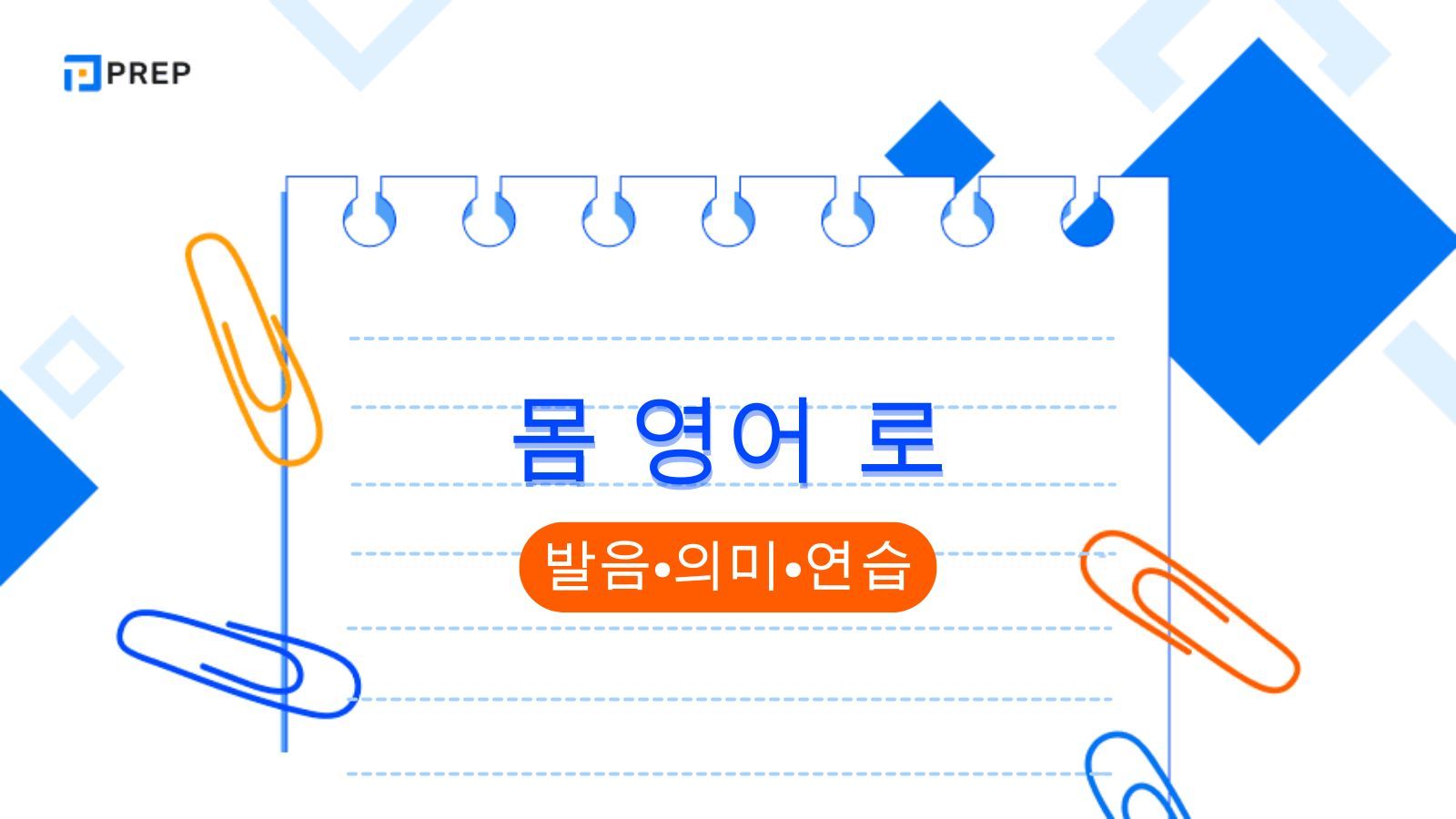 신체 구조와 몸 영어 로 표현하는 상용 단어 100여 개의 심층 학습