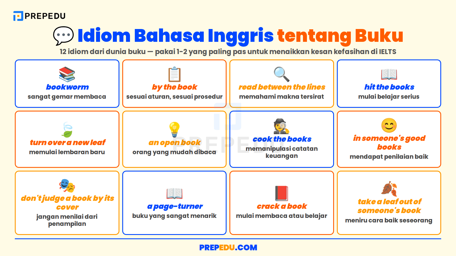 Idiom Bahasa Inggris yang Terinspirasi dari Dunia Buku
