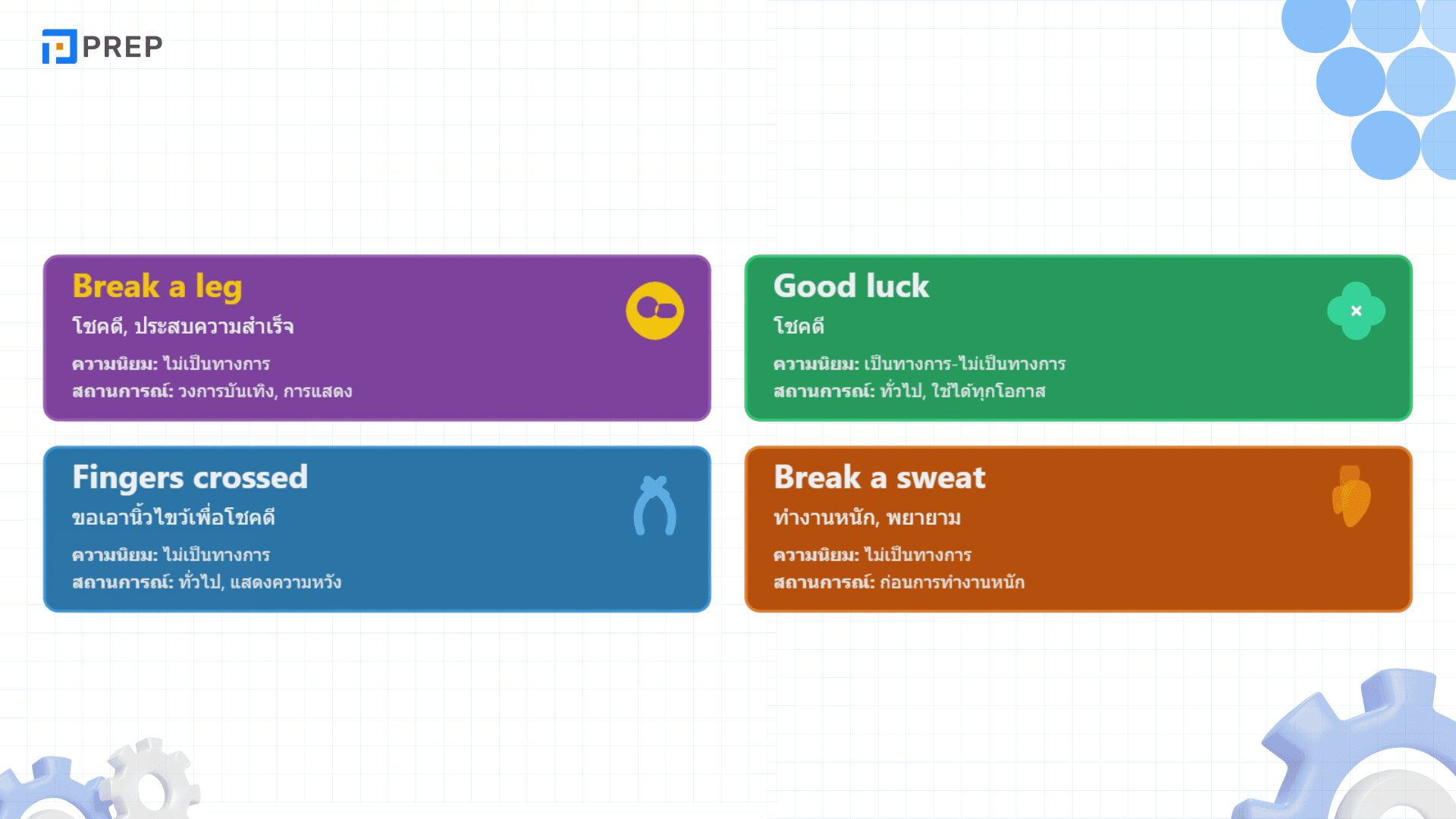 Break a leg! สำนวนภาษาอังกฤษให้กำลังใจที่ใช้ได้ทุกโอกาส