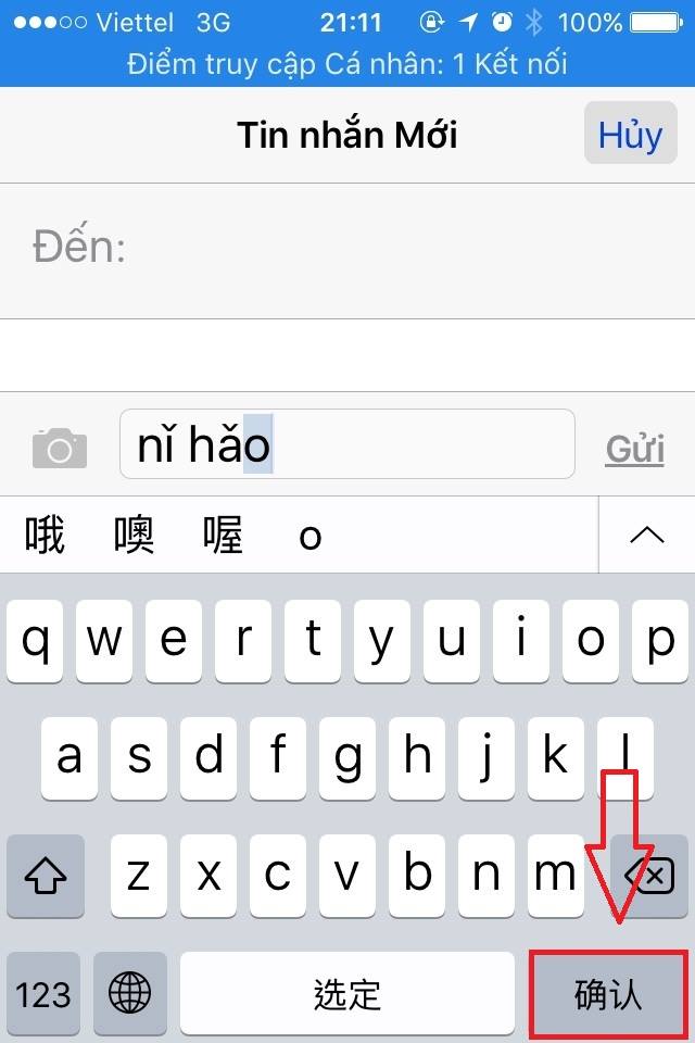 Làm theo các bước trên là bạn có thể pinyin tiếng Trung trên smartphone