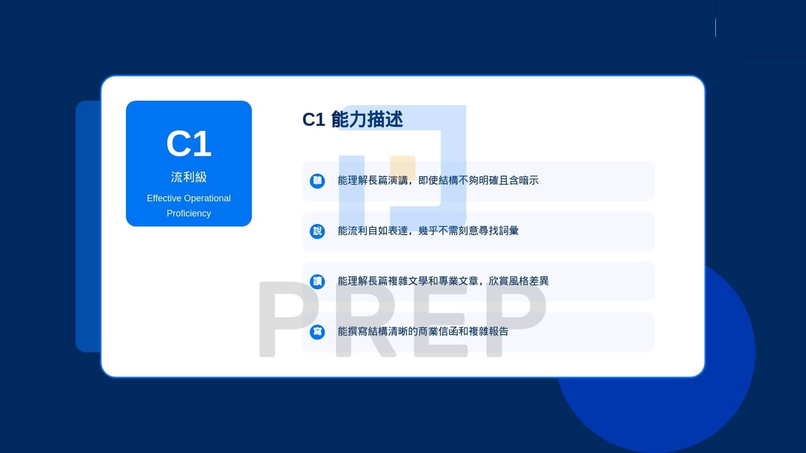 C1 - Effective Operational Proficiency