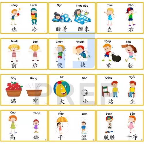 Học bằng từ trái nghĩa