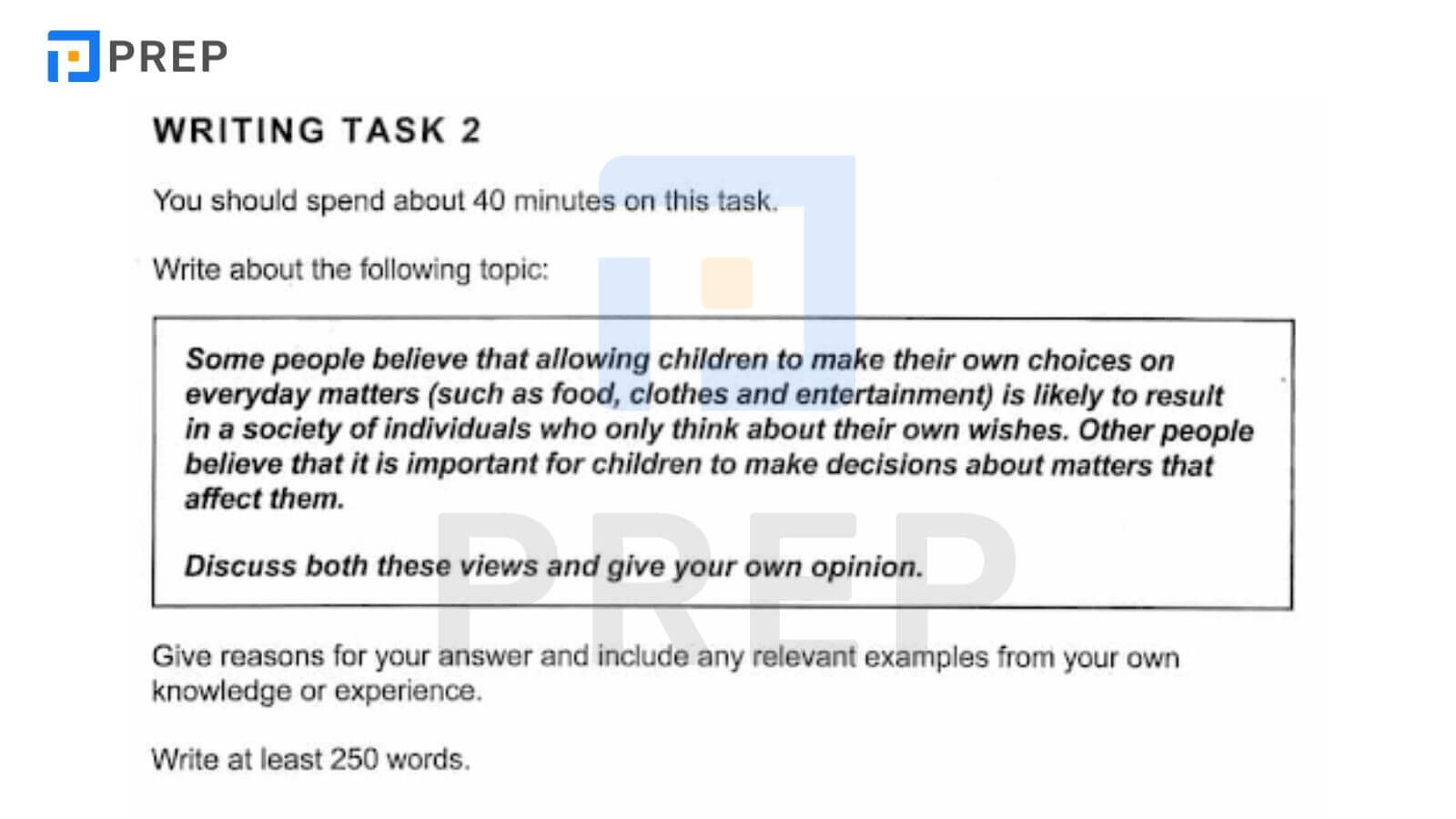 các dạng bài writing task 2