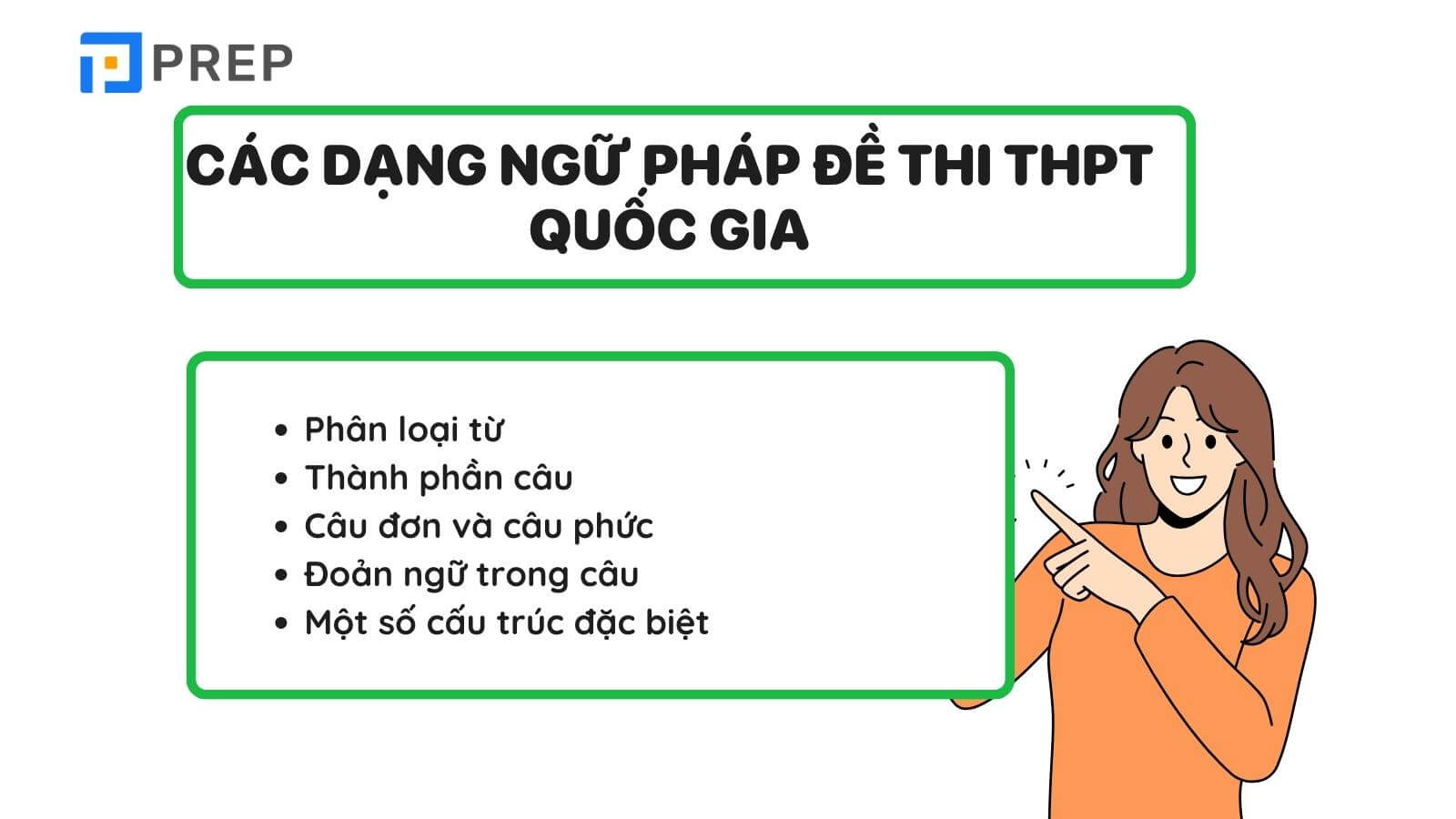 Trọng tâm ngữ pháp tiếng Trung thi THPT Quốc gia