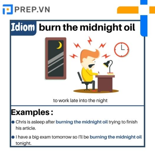 Các idiom thường gặp trong đề thi THPT Quốc gia - Chủ đề Work Study