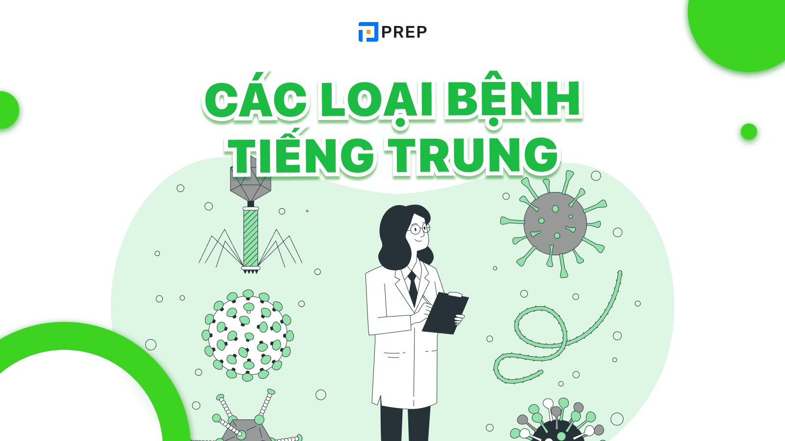 Từ vựng về các loại bệnh tiếng Trung